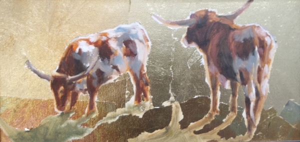 Longhorns by Susan Bell