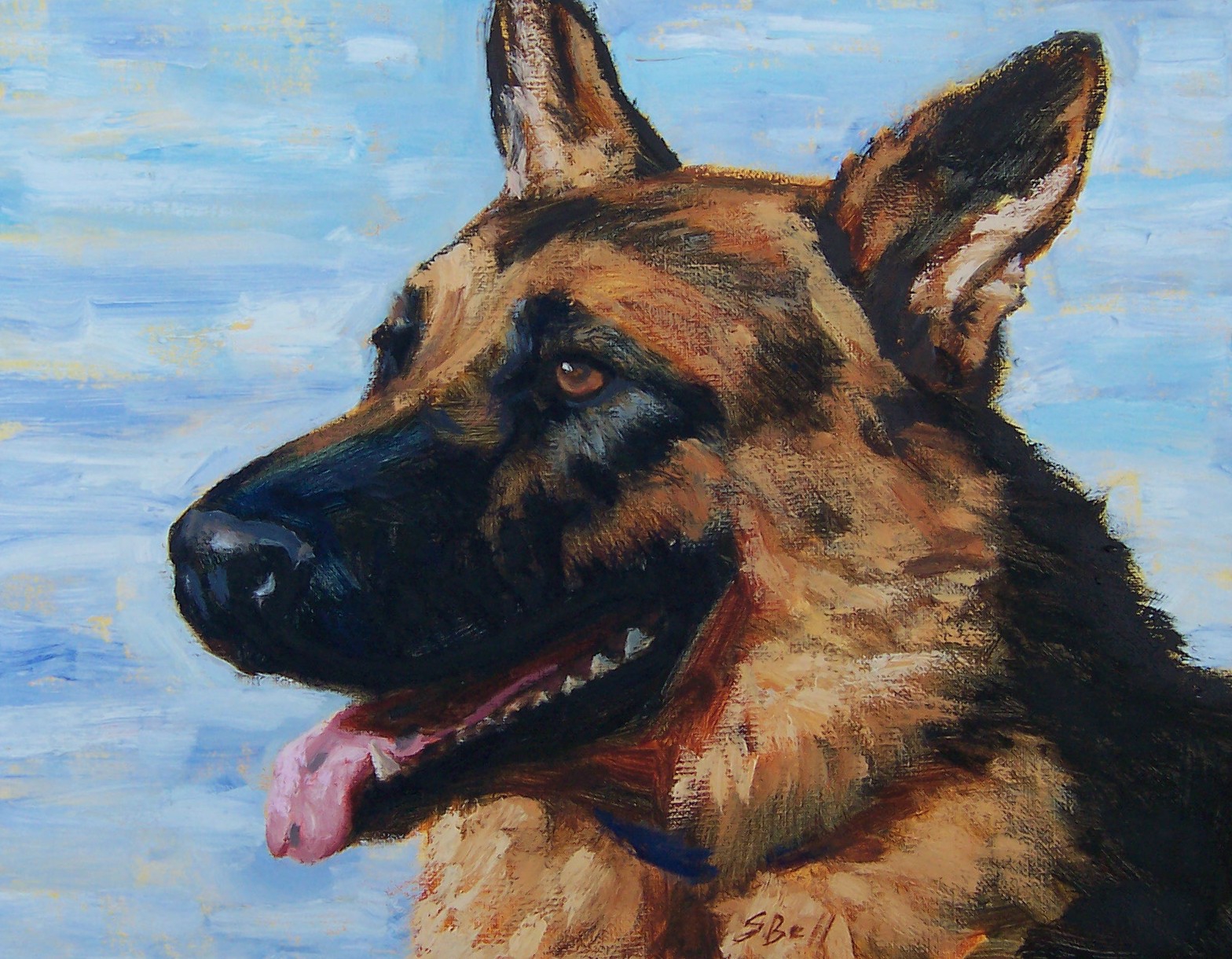 German Shepard by Susan Bell