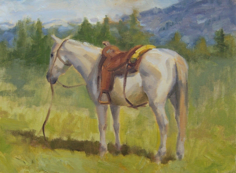 Grey Cow Pony by Susan Bell