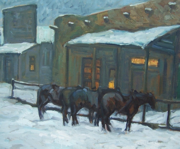BillyBob & Larry at the Bar by Susan Bell