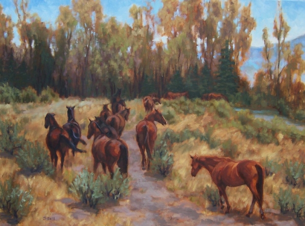 Crossing Savery Creek by Susan Bell